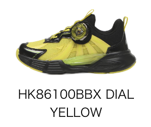 代購《BEYBLADE X》x HAWKINS Dial Series 黃色兒童旋鈕鞋